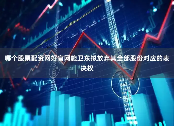 哪个股票配资网好官网施卫东拟放弃其全部股份对应的表决权
